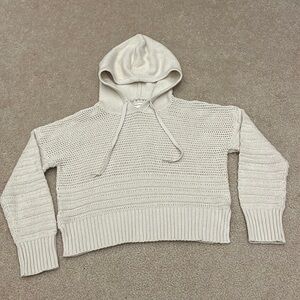 Aeropostale Cropped Womens Knit Hooded Sweater - size M
